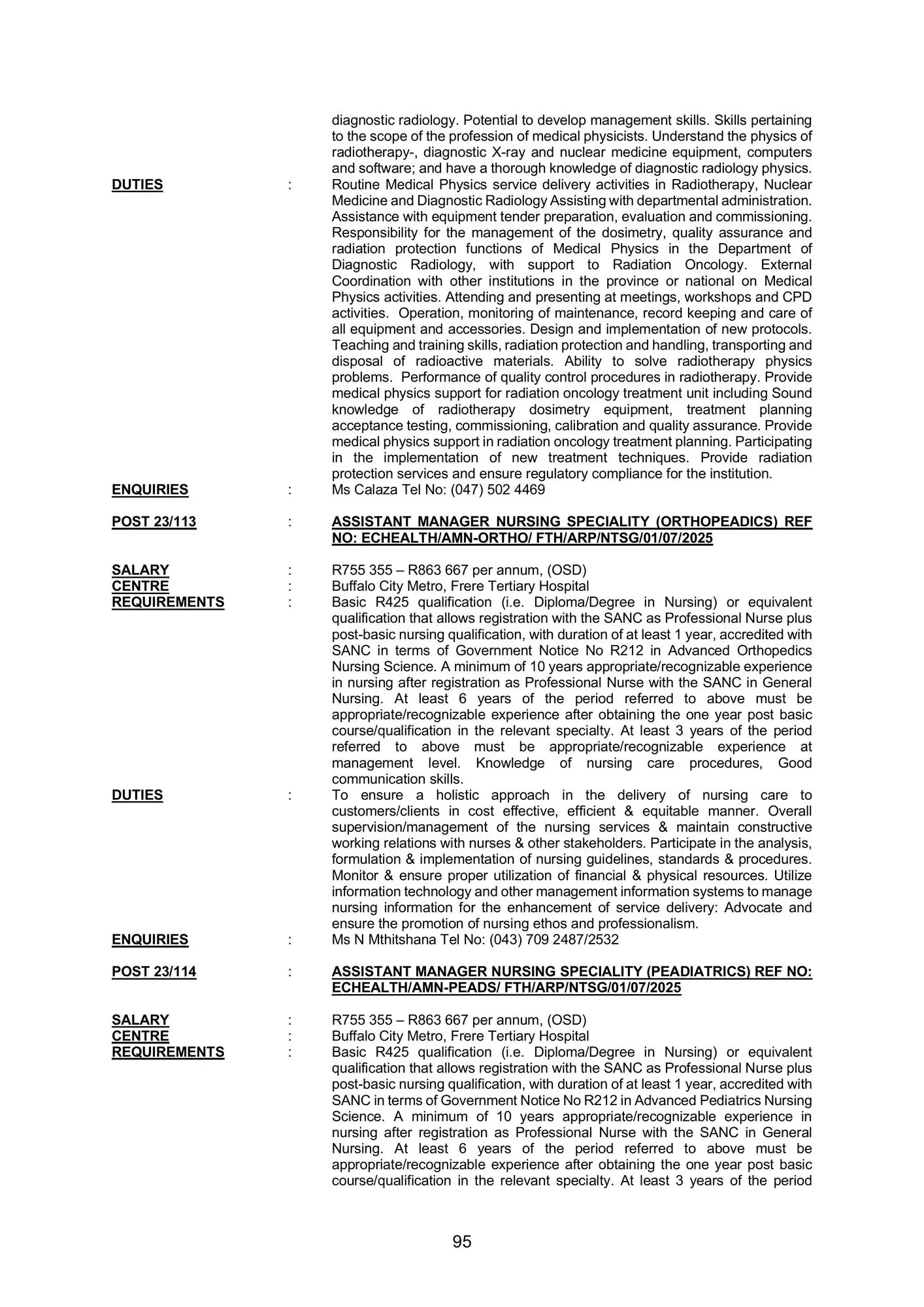 eastarn cape vacaieses dpsa circular