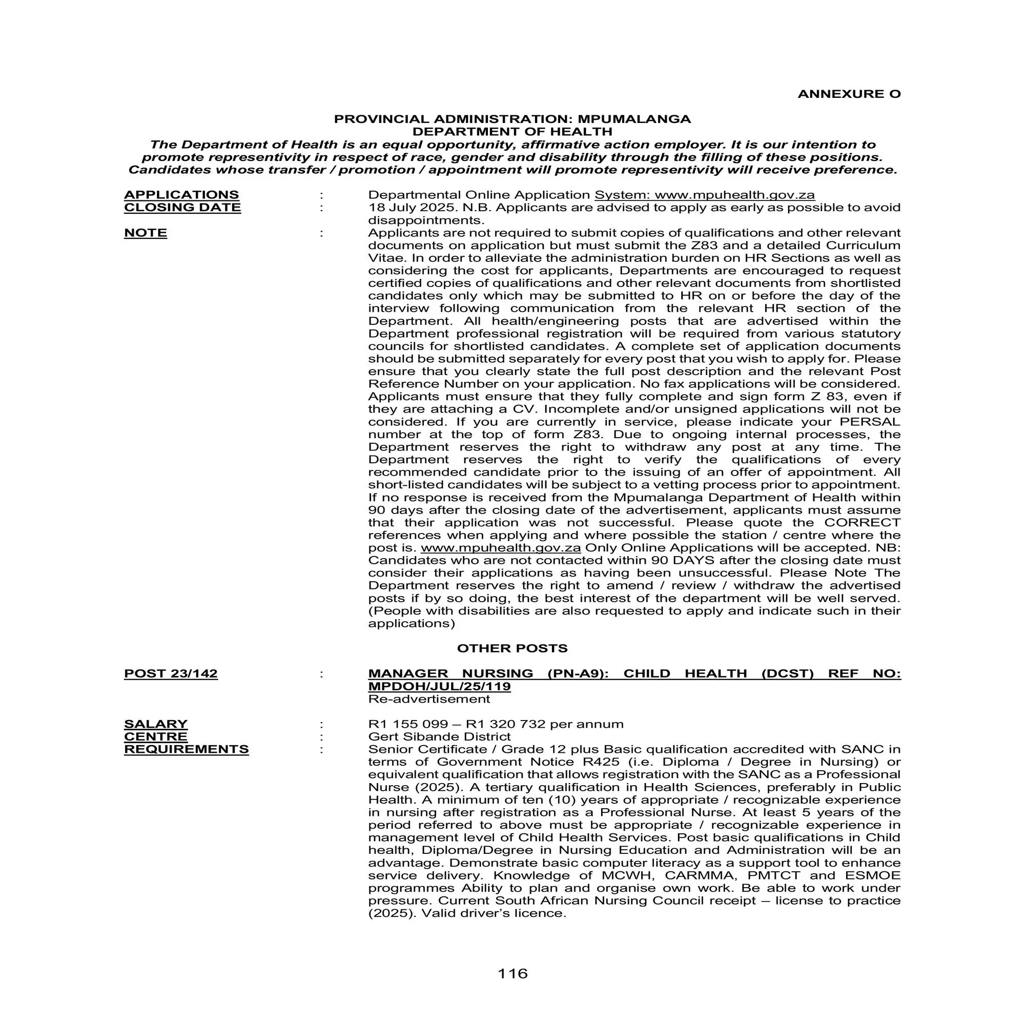 Mpumalanga DPSA Circular