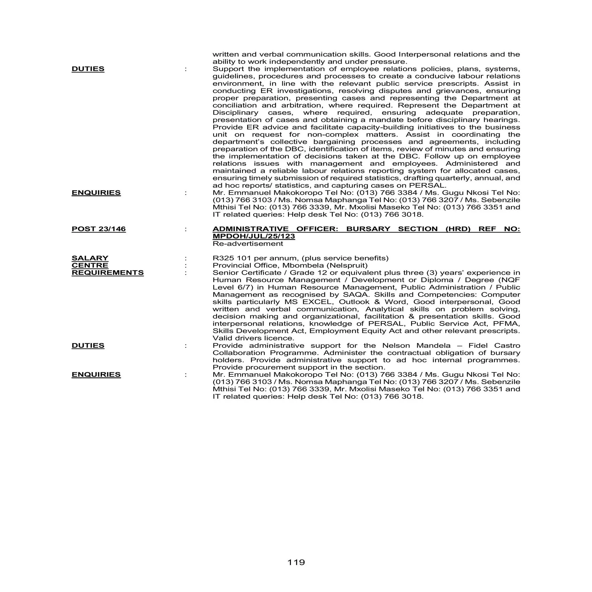 Mpumalanga DPSA Circular