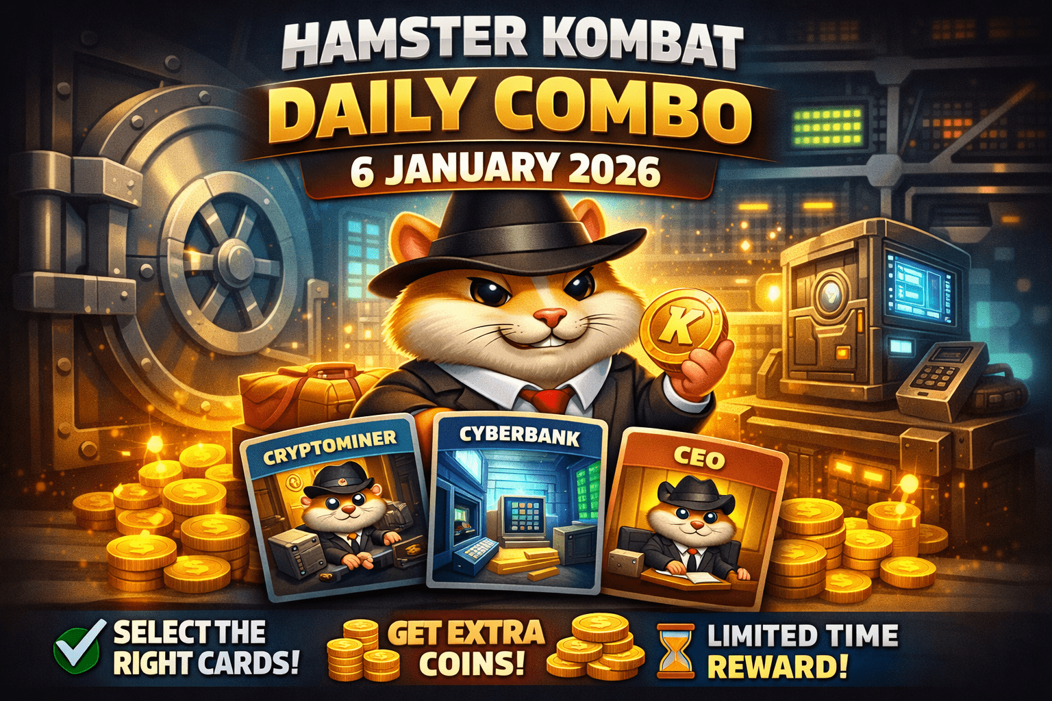 Hamster Kombat Daily Combo 6 January 2026